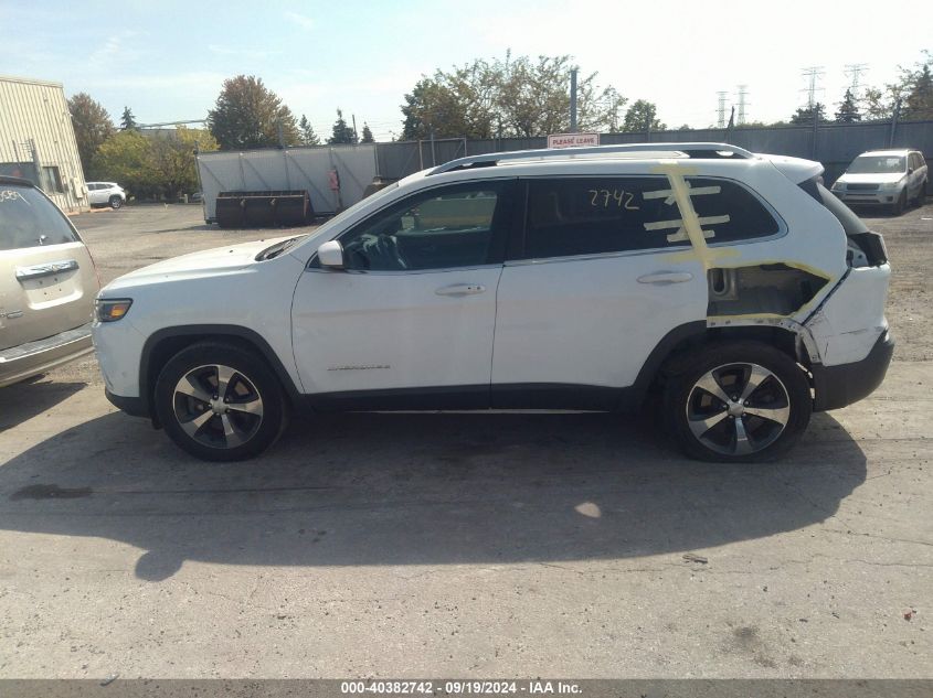 2019 Jeep Cherokee Limited 4X4 VIN: 1C4PJMDX0KD197418 Lot: 40382742