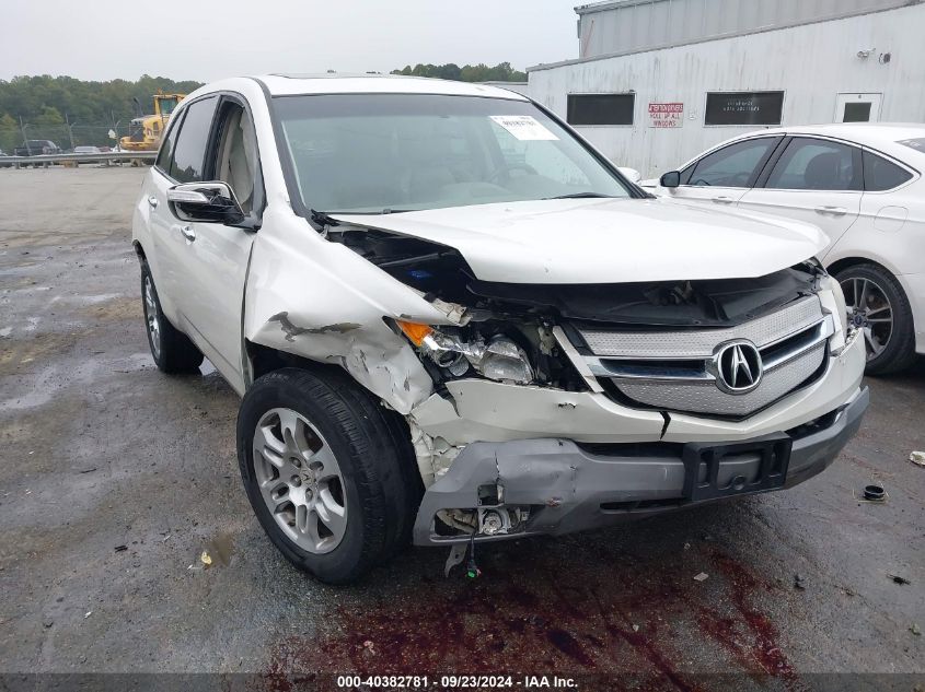 2008 Acura Mdx Technology Package VIN: 2HNYD28688H552620 Lot: 40382781