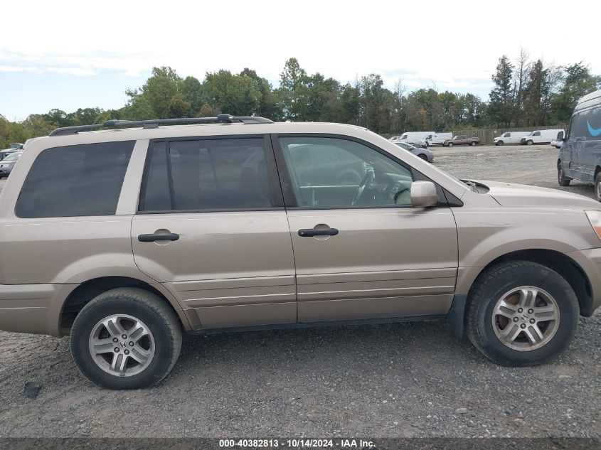 2005 Honda Pilot Ex VIN: 5FNYF18415B065169 Lot: 40382813