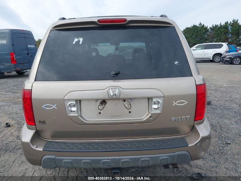 2005 Honda Pilot Ex VIN: 5FNYF18415B065169 Lot: 40382813