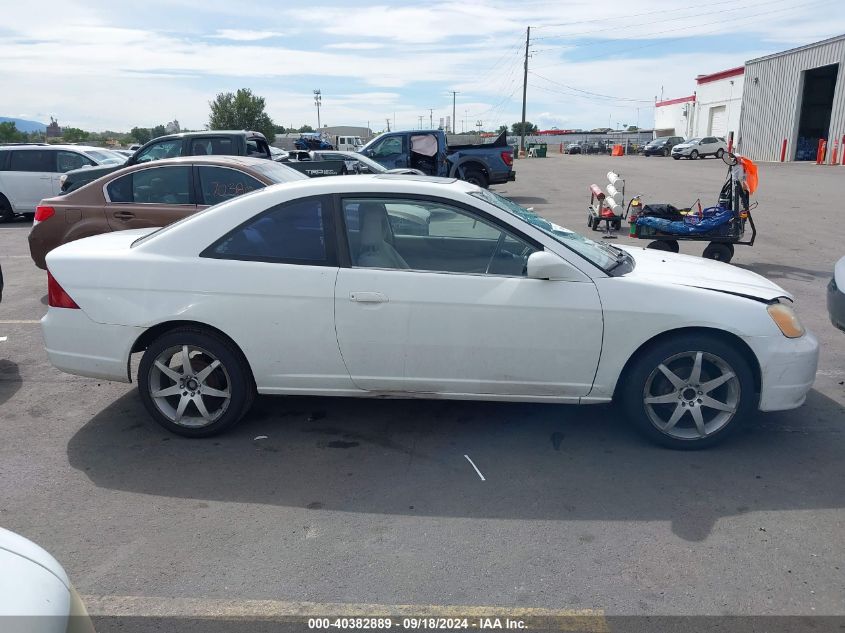 2001 Honda Civic Si/Ex VIN: 1HGEM22911L092660 Lot: 40382889