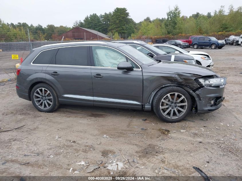 2018 Audi Q7 3.0T Premium VIN: WA1VAAF78JD035113 Lot: 40383025