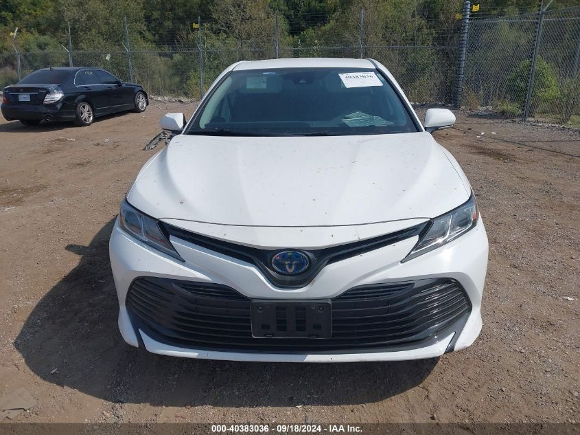 4T1B31HK6KU513692 2019 Toyota Camry Hybrid Le