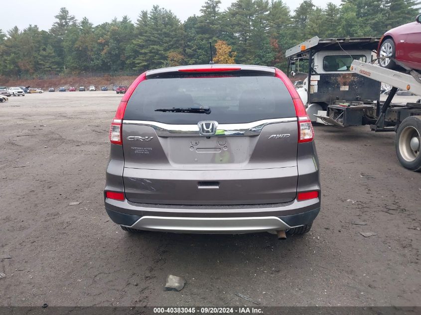 2016 Honda Cr-V Ex VIN: 5J6RM4H51GL003351 Lot: 40383045