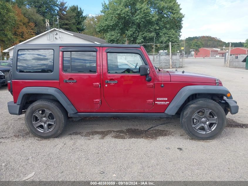 2013 Jeep Wrangler Unlimited Sport VIN: 1C4BJWDG4DL571415 Lot: 40383059