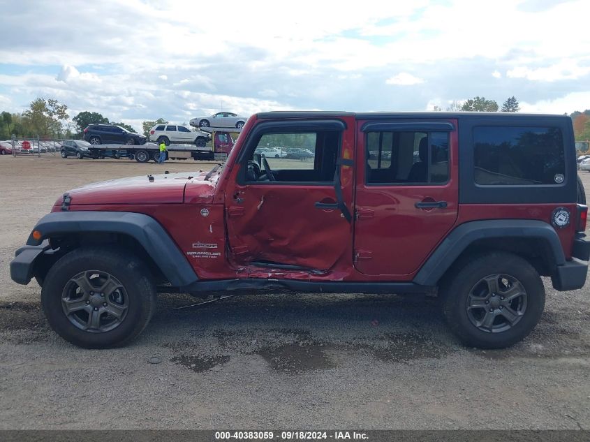 2013 Jeep Wrangler Unlimited Sport VIN: 1C4BJWDG4DL571415 Lot: 40383059