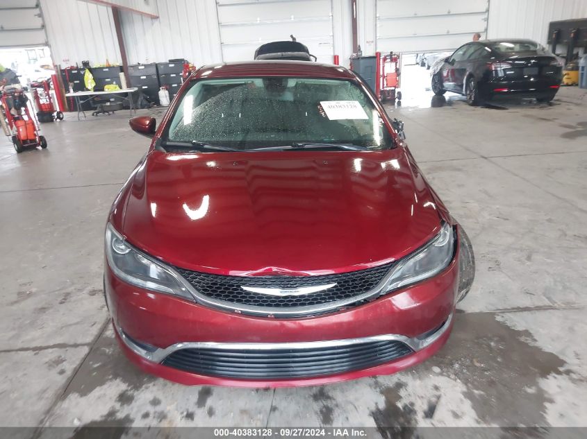 2015 Chrysler 200 Limited VIN: 1C3CCCABXFN695478 Lot: 40383128