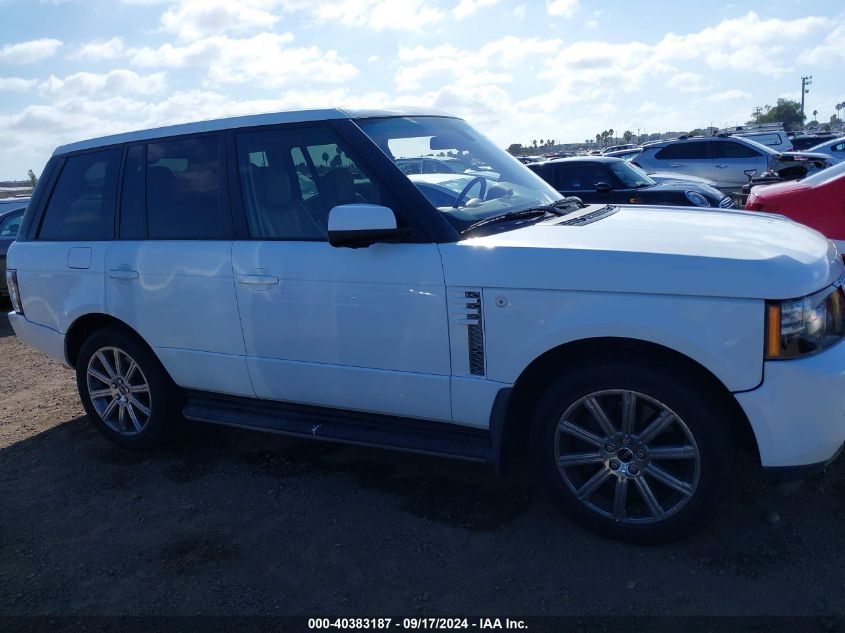 2012 Land Rover Range Rover Supercharged VIN: SALMF1E43CA361375 Lot: 40383187