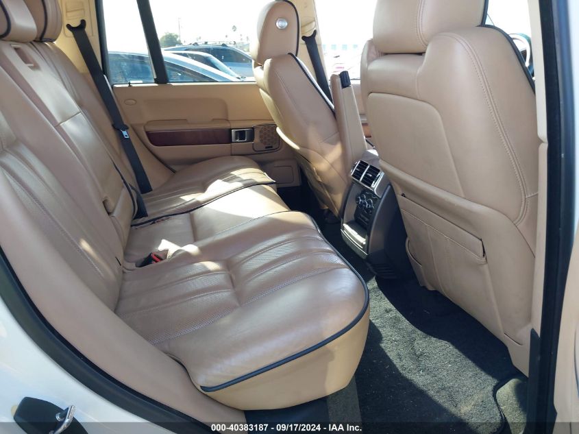 2012 Land Rover Range Rover Supercharged VIN: SALMF1E43CA361375 Lot: 40383187