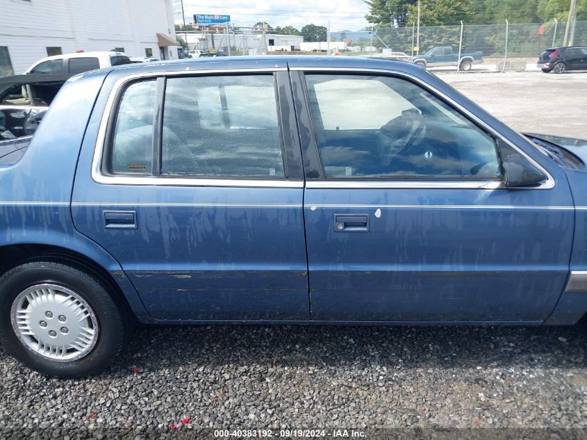 1990 Dodge Spirit VIN: 1B3XA46K4LF740648 Lot: 40383192