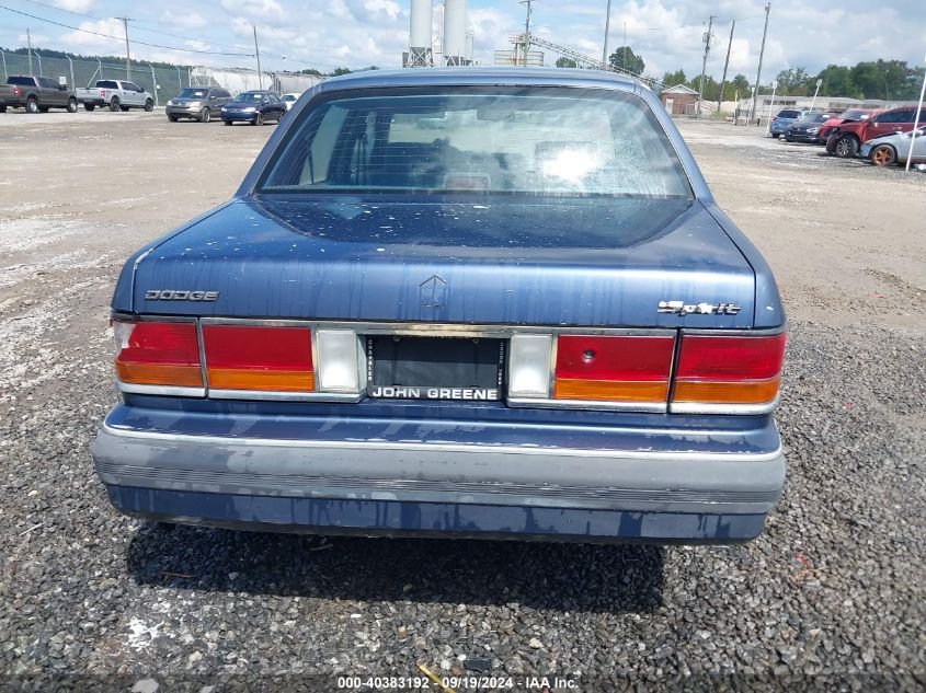 1990 Dodge Spirit VIN: 1B3XA46K4LF740648 Lot: 40383192