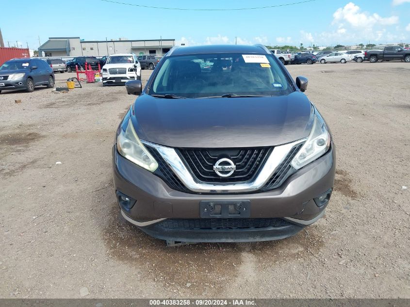 2015 Nissan Murano Sl VIN: 5N1AZ2MG1FN286509 Lot: 40383258