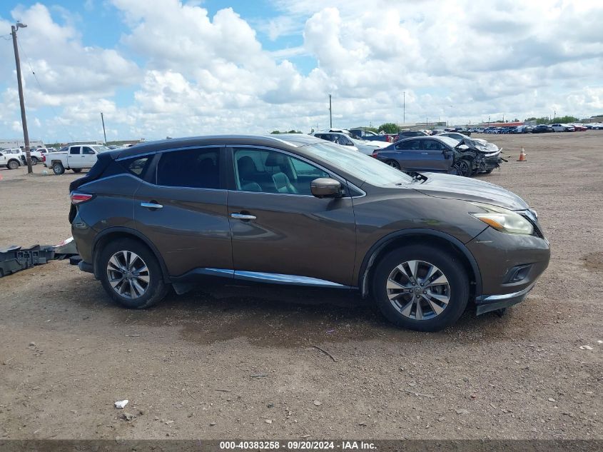 2015 Nissan Murano Sl VIN: 5N1AZ2MG1FN286509 Lot: 40383258