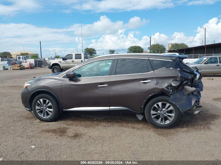 2015 Nissan Murano Sl VIN: 5N1AZ2MG1FN286509 Lot: 40383258