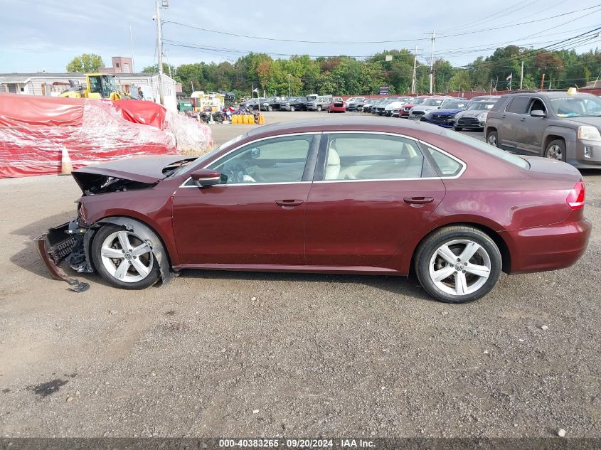 1VWBP7A30DC076714 2013 Volkswagen Passat 2.5L Se