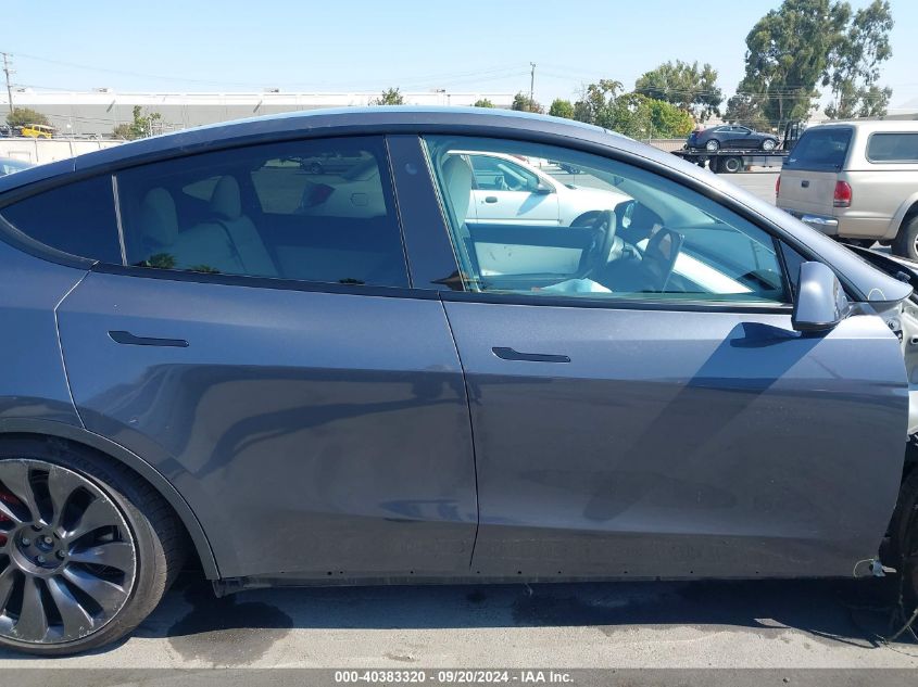 2021 Tesla Model Y Performance Dual Motor All-Wheel Drive VIN: 5YJYGDEF3MF294682 Lot: 40383320