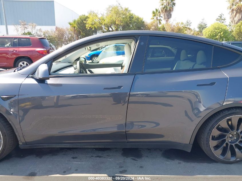 2021 Tesla Model Y Performance Dual Motor All-Wheel Drive VIN: 5YJYGDEF3MF294682 Lot: 40383320