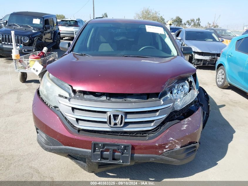 2013 Honda Cr-V Lx VIN: 5J6RM3H36DL038746 Lot: 40383325