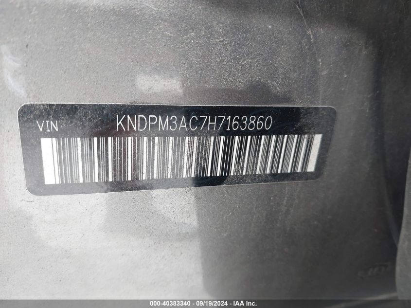 KNDPM3AC7H7163860 2017 Kia Sportage Lx