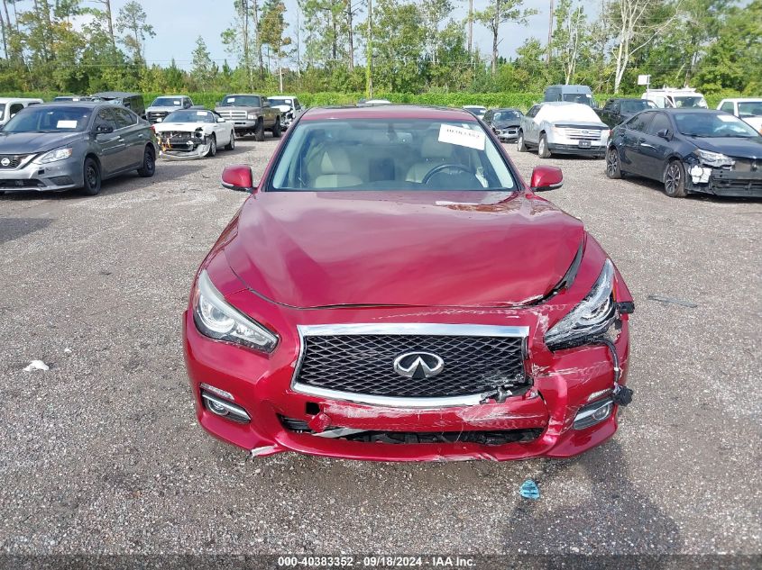 2015 Infiniti Q50 Premium VIN: JN1BV7APXFM336466 Lot: 40383352