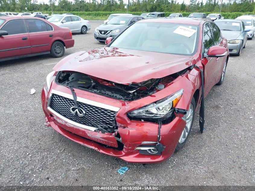 2015 Infiniti Q50 Premium VIN: JN1BV7APXFM336466 Lot: 40383352