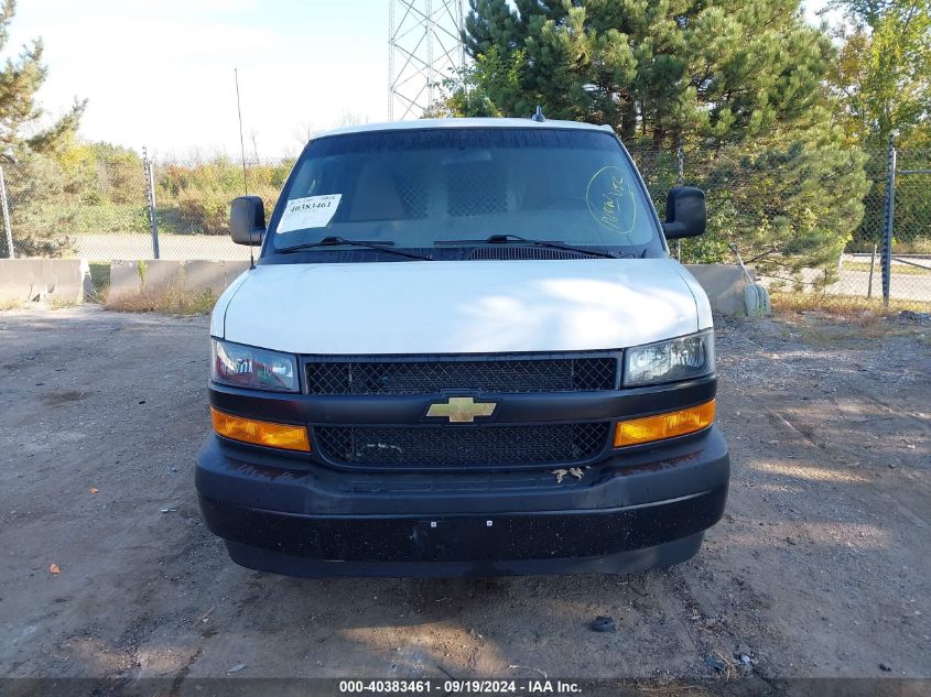 2022 Chevrolet Express Cargo Rwd 2500 Extended Wheelbase Wt VIN: 1GCWGBF76N1213476 Lot: 40383461