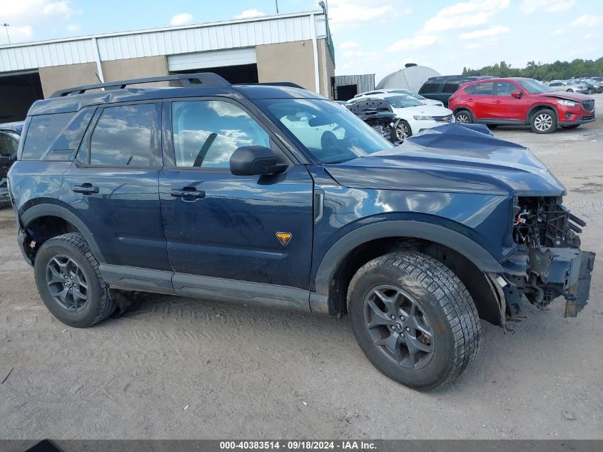 2021 Ford Bronco Sport Badlands VIN: 3FMCR9D94MRA51843 Lot: 40383514