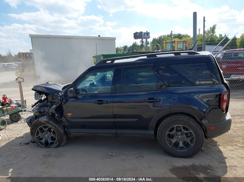 2021 Ford Bronco Sport Badlands VIN: 3FMCR9D94MRA51843 Lot: 40383514