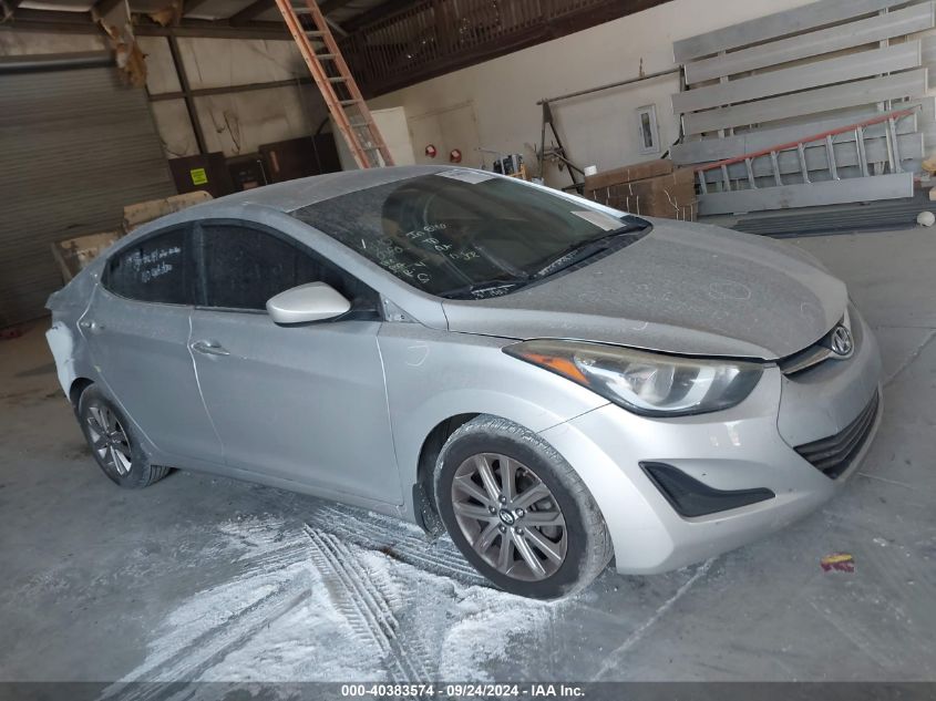 2015 Hyundai Elantra Se VIN: 5NPDH4AE2FH618976 Lot: 40383574