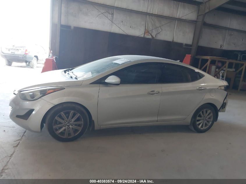 2015 Hyundai Elantra Se VIN: 5NPDH4AE2FH618976 Lot: 40383574