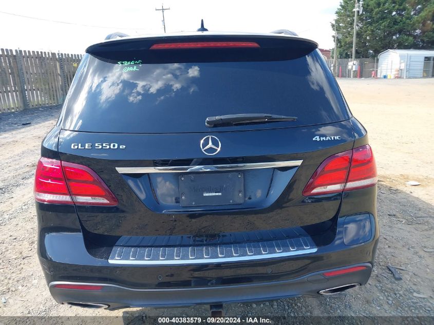 2018 Mercedes-Benz Gle 550E Plug-In Hybrid 4Matic VIN: 4JGDA6DB4JB042038 Lot: 40383579