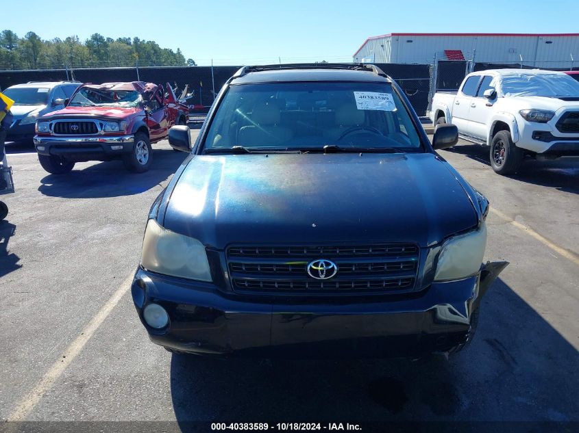 2003 Toyota Highlander Limited V6 VIN: JTEHF21A030132857 Lot: 40383589