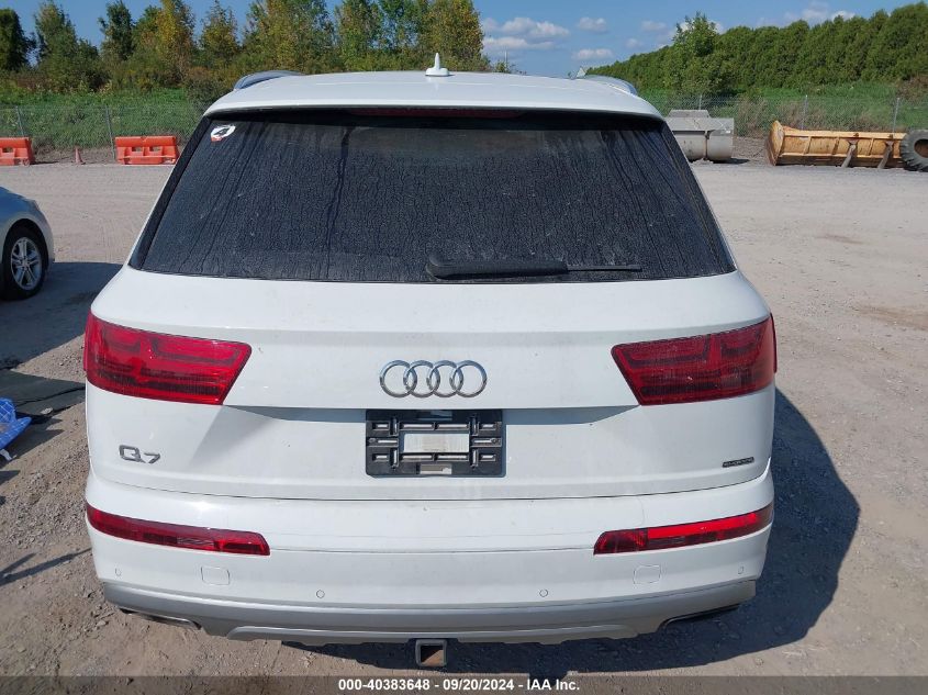 2019 Audi Q7 45 Premium VIN: WA1LHAF76KD047345 Lot: 40383648