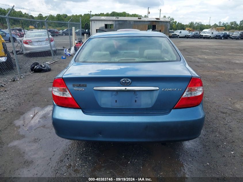 2003 Toyota Camry Le VIN: 4T1BE32K03U246212 Lot: 40383745