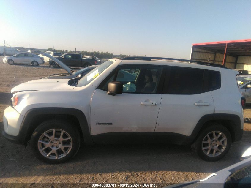 2022 Jeep Renegade Latitude 4X4 VIN: ZACNJDB19NPN43166 Lot: 40383781