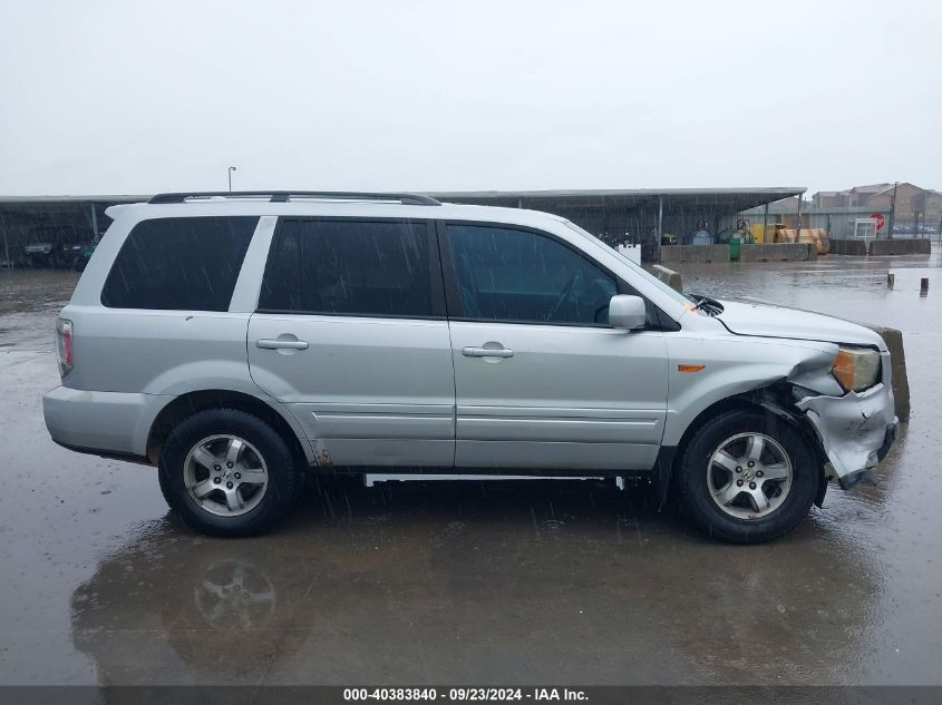 2006 Honda Pilot Ex VIN: 5FNYF185X6B000296 Lot: 40383840