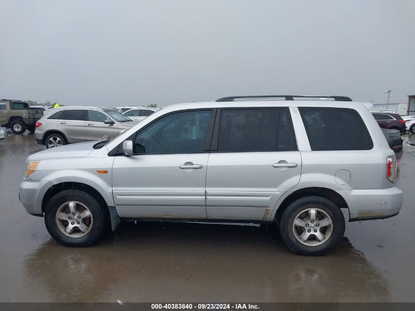 2006 Honda Pilot Ex VIN: 5FNYF185X6B000296 Lot: 40383840