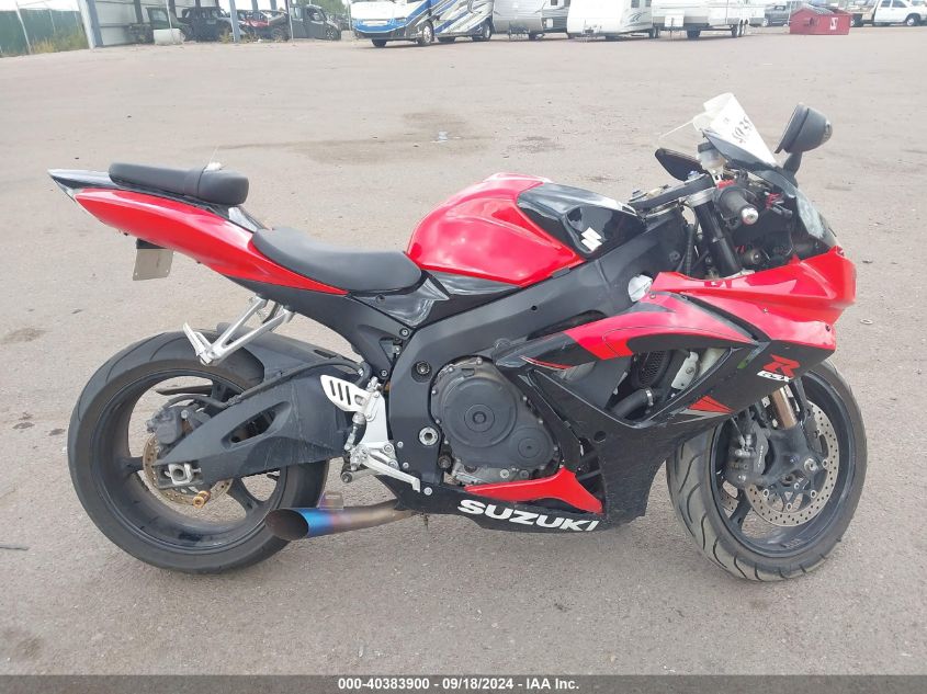 2006 Suzuki Gsx-R600 K6 VIN: JS1GN7DA162101132 Lot: 40383900