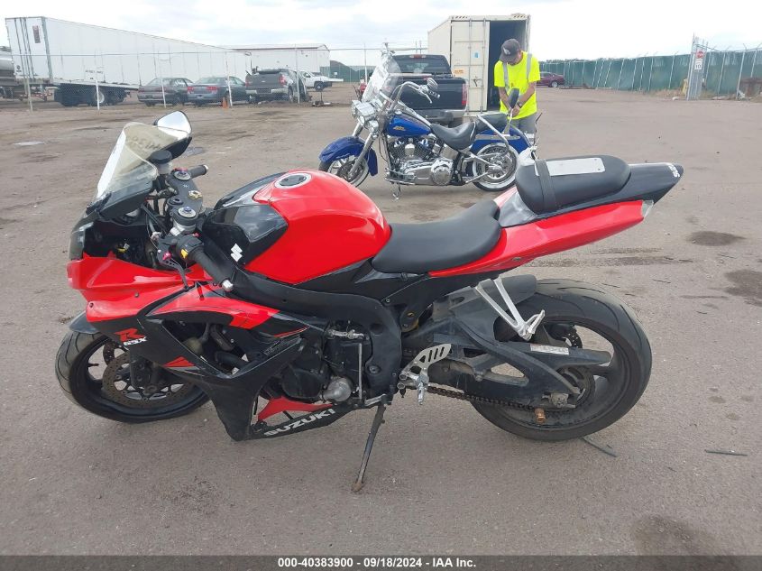 2006 Suzuki Gsx-R600 K6 VIN: JS1GN7DA162101132 Lot: 40383900