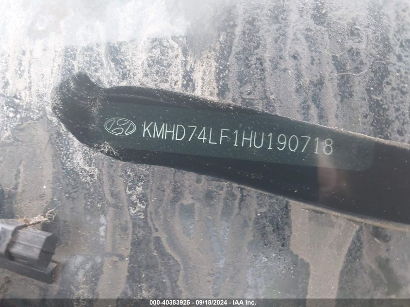 KMHD74LF1HU190718 2017 Hyundai Elantra Se