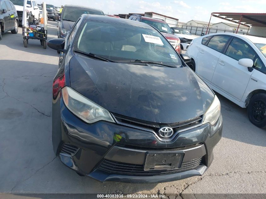 2016 Toyota Corolla Le VIN: 5YFBURHEXGP502077 Lot: 40383935