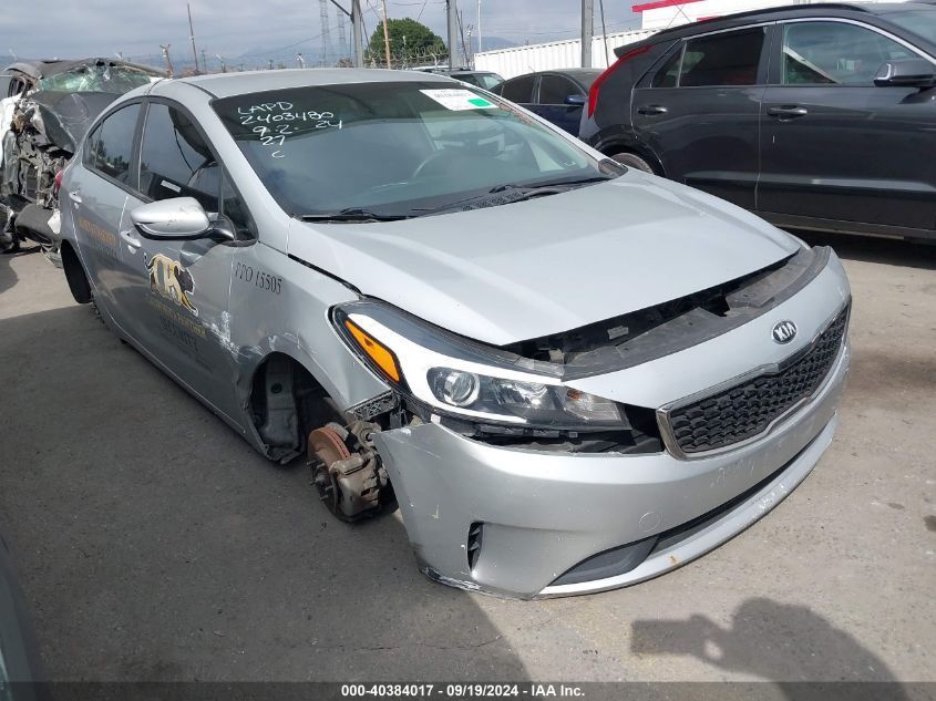 2018 Kia Forte Lx VIN: 3KPFL4A70JE255664 Lot: 40384017