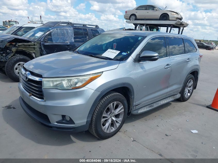 5TDZKRFH2GS141243 2016 TOYOTA HIGHLANDER - Image 2