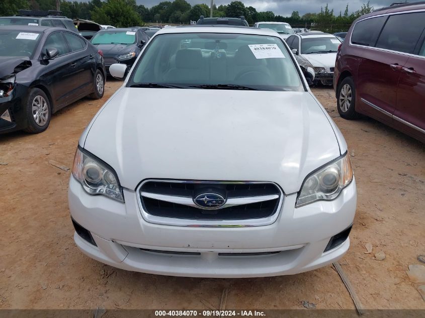 2009 Subaru Legacy 2.5I VIN: 4S3BL616097232480 Lot: 40384070