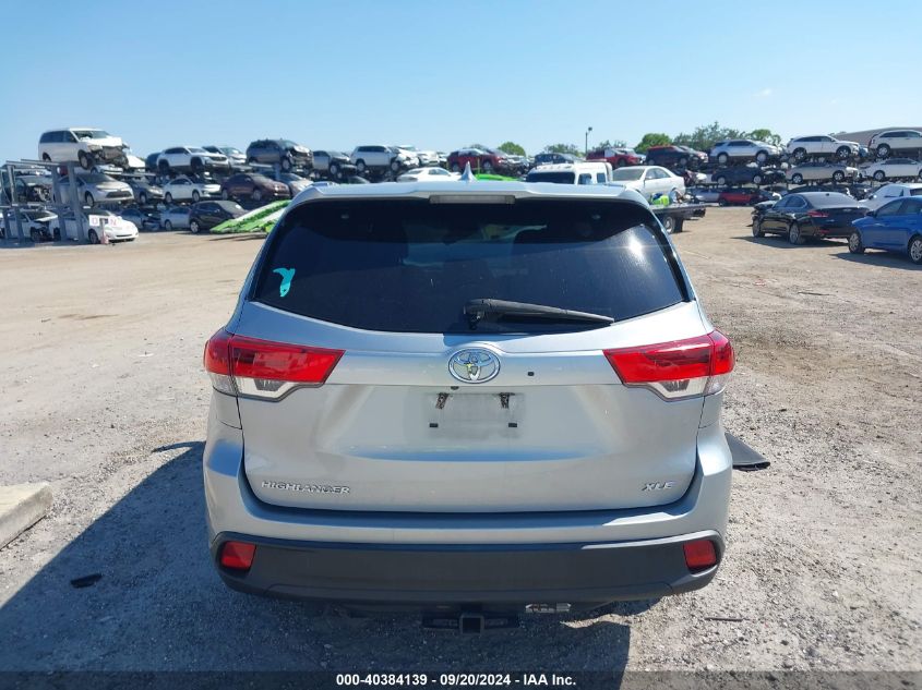 2018 Toyota Highlander Xle VIN: 5TDKZRFH0JS533769 Lot: 40384139