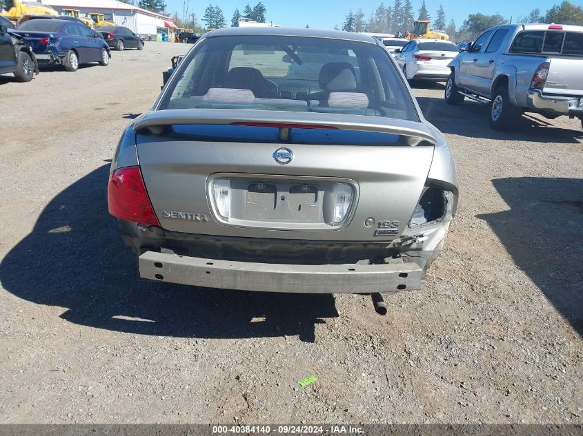 2006 Nissan Sentra 1.8S VIN: 3N1CB51D06L551758 Lot: 40384140