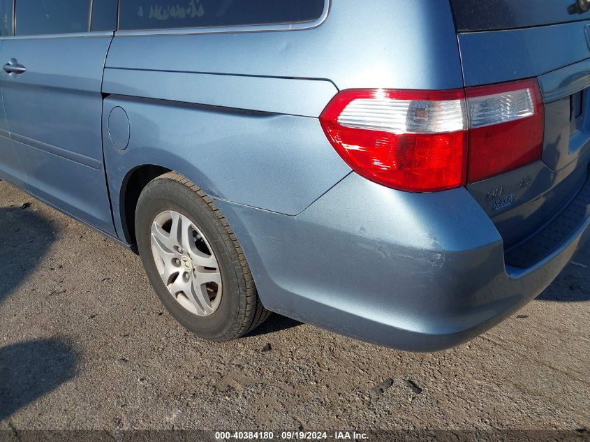 2007 Honda Odyssey Ex-L VIN: 5FNRL387X7B044326 Lot: 40384180