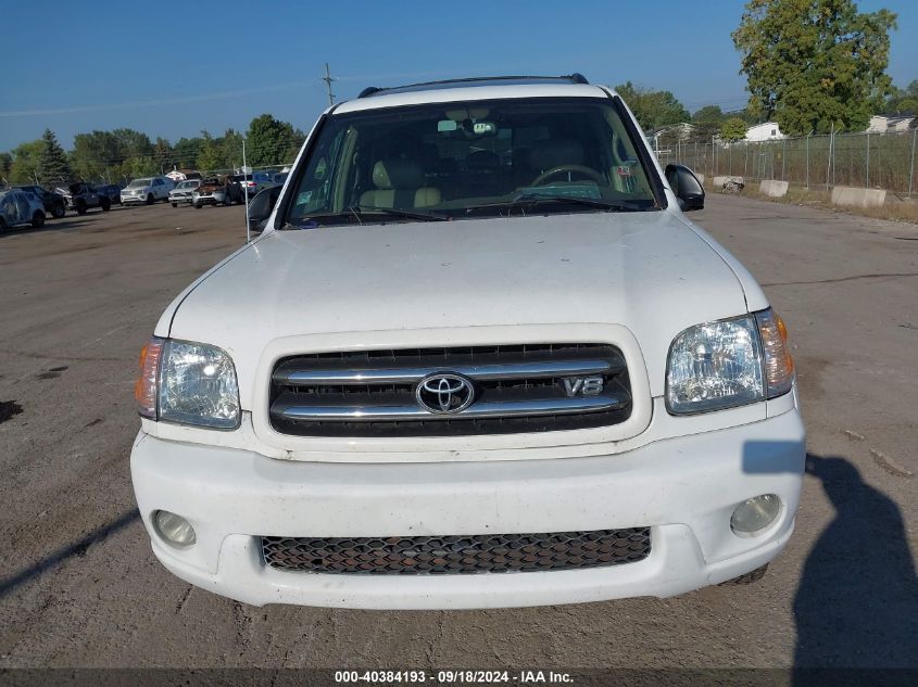 2003 Toyota Sequoia Limited V8 VIN: 5TDBT48A83S194301 Lot: 40384193