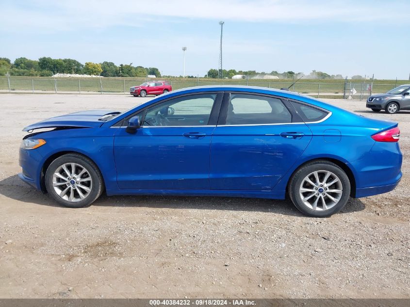 2017 Ford Fusion Se VIN: 3FA6P0H78HR195208 Lot: 40384232