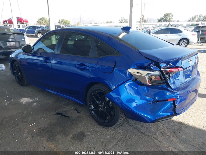 2024 HONDA CIVIC 2.0L I-4 DI, DOHC, V(VIN: 2HGFE2F54RH576792
